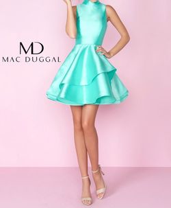 Mac Duggal Green Size 4 Homecoming A-line Dress on Queenly