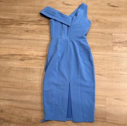 Lavish Alice Blue Size 2 Midi Pageant Cocktail Dress on Queenly