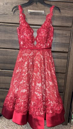 Mac Duggal Red Size 2 Midi Cocktail Dress on Queenly