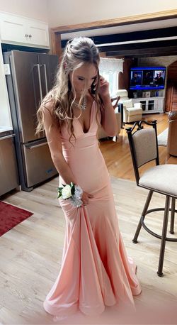 Sherri Hill Light Pink Size 00 Floor Length Corset Mermaid Dress on Queenly