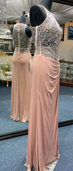 Cinderella Divine Pink Size 6 Prom Free Shipping Gala Pageant Side slit Dress on Queenly