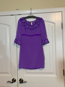 Gregory Ellenburg Purple Size 4 Pageant Interview Cocktail Dress on Queenly