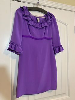 Gregory Ellenburg Purple Size 4 Pageant Interview Cocktail Dress on Queenly