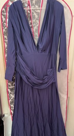 Cinderella Divine Purple Size 24 Black Tie Plus Size A-line Dress on Queenly