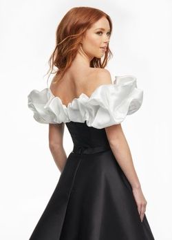 Style 11096 Ashley Lauren Black Size 10 A-line 50 Off Ball gown on Queenly