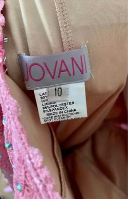 Jovani Pink Size 8 Pageant Free Shipping Backless Straight Dress on Queenly