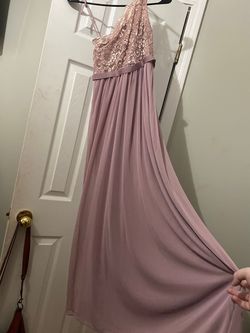 David's Bridal Purple Size 10 70 Off Floor Length 50 Off Straight Dress on Queenly