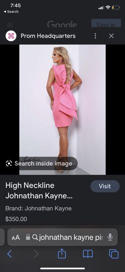 Johnathan Kayne Pink Size 4 Midi Interview Cocktail Dress on Queenly