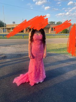 Sherri Hill Pink Size 0 Black Tie Military Quinceanera Mermaid Dress on Queenly