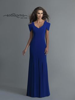 Style 99773 Saboroma Blue Size 10 Pageant Straight Dress on Queenly