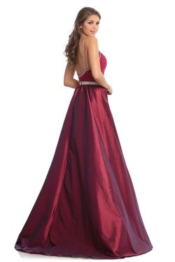 Style 7242 Johnathan Kayne Red Size 6 Tall Height Ball gown on Queenly