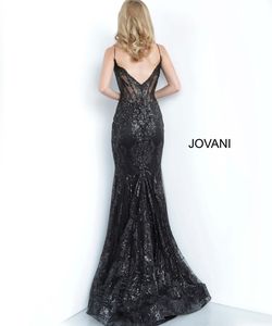 Style 3675 Jovani Black Size 6 Pageant Straight Dress on Queenly
