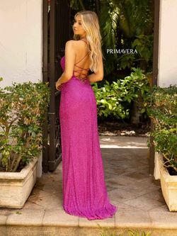 Style 3902 Primavera Couture Pink Size 0 Jewelled Euphoria Tall Height Side slit Dress on Queenly