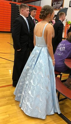 Sherri Hill Blue Size 0 Pageant Prom Ball gown on Queenly