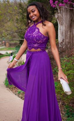 Ellie Wilde Purple Size 10 Fun Fashion Pageant Jumpsuit Dress on Queenly