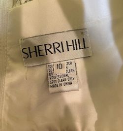 Sherri Hill White Size 10 Two Piece 70 Off Military Floor Length Mermaid Dress on Queenly