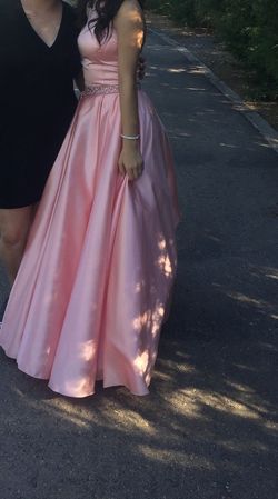 Sherri Hill Light Pink Size 0 Bridgerton 50 Off High Neck Ball gown on Queenly