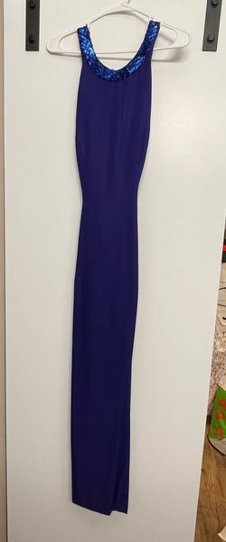 Dave and Johnny Purple Size 4 Floor Length Straight Dress on Queenly