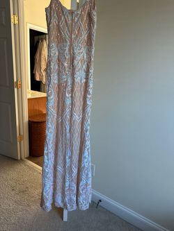 Windsor Nude Size 12 Floor Length Mermaid Dress on Queenly