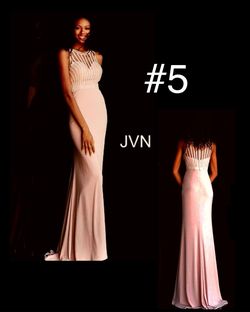 Style JVN62722 Jovani Pink Size 2 Train Dress on Queenly