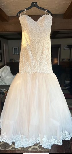 Maggie Sottero White Size 16 Never Worn Sweetheart Mermaid Dress on Queenly