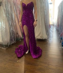Portia and Scarlett Purple Size 0 Prom Straight Dress on Queenly