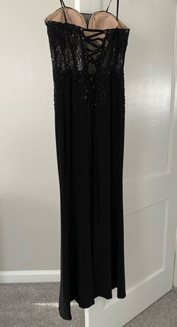 Betsy and Adam Black Size 6 50 Off Pageant Straight Dress on Queenly