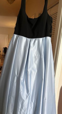 Blondie Nites Blue Size 22 Black Tie Plus Size Prom Ball gown on Queenly