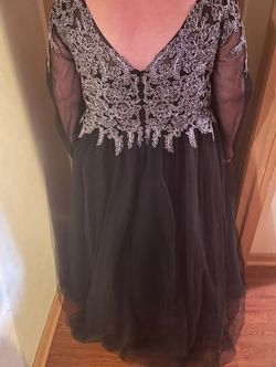 Sydney's Closet Black Size 26 Plus Size 50 Off Prom Ball gown on Queenly