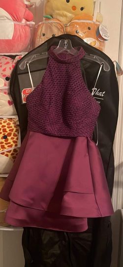 Alyce Paris Purple Size 4 Two Piece 50 Off A-line Dress on Queenly
