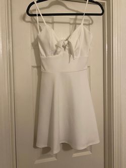 Jun & Ivy White Size 0 Bachelorette Cocktail Dress on Queenly