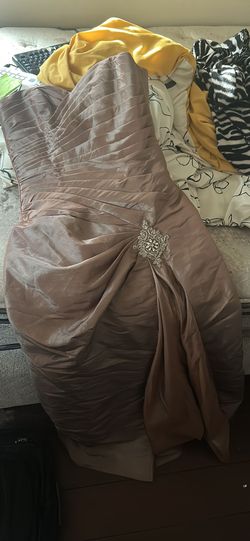 couture collection Silver Size 2 Floor Length Ball gown on Queenly