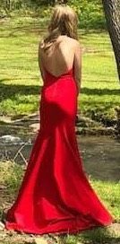 Sherri Hill Red Size 0 Floor Length Medium Height Pageant Straight Dress on Queenly