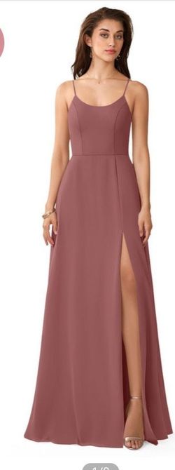 Azazie Pink Size 4 $300 Bridesmaid A-line Dress on Queenly