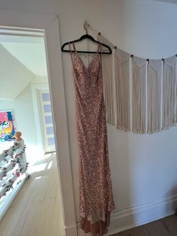 Scala Pink Size 10 Wedding Guest 50 Off Sequin Mermaid Dress on Queenly