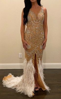 Kelly Lynn Nude Size 4 50 Off Pageant Prom Free Shipping Mermaid Dress on Queenly