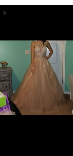 Colors Nude Size 4 Floor Length 50 Off Ball gown on Queenly