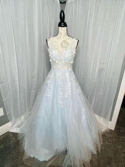 Nox Blue Size 8 Quinceanera Free Shipping Prom Straight Dress on Queenly