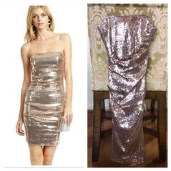 Nicole Miller Rose Gold Size 0 50 Off Jewelled Cocktail Dress on Queenly