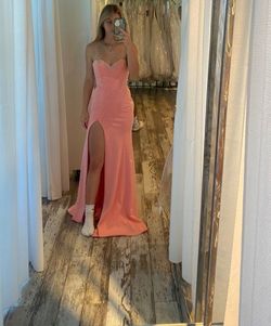 Jovani Pink Size 00 Side slit Dress on Queenly