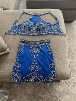 Sherri Hill Blue Size 4 50 Off Two Piece Cocktail Dress on Queenly