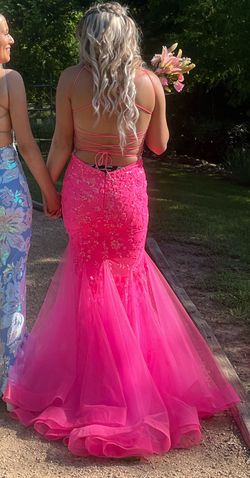 Amarra Pink Size 8 Free Shipping Prom Mermaid Dress on Queenly