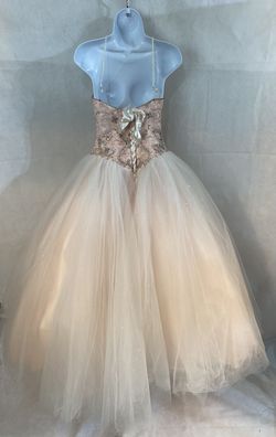 Alyce Paris Light Pink Size 2 Quinceanera Strapless Pageant Train Dress on Queenly