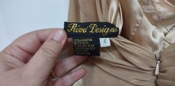 Riva Designs Gold Size 4 Black Tie 50 Off Mermaid Dress on Queenly