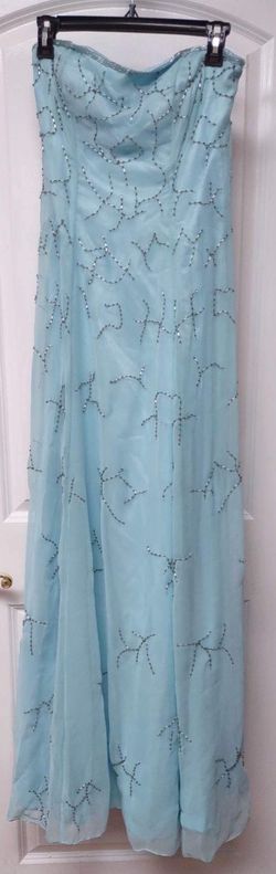Mauri Simone Blue Size 4 Straight Dress on Queenly