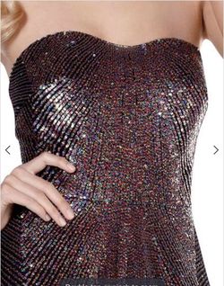 Blush Prom Multicolor Size 8 Sequined Sequin Prom Jewelled Ball gown on Queenly