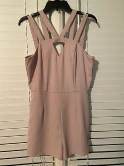 She + Sky Pink Size 8 Floor Length Pageant Jumpsuit Dress on Queenly