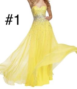 Style 95090 Mori Lee Yellow Size 0 50 Off Military A-line Dress on Queenly