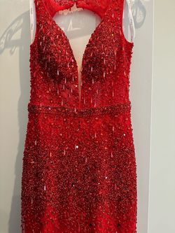 Style -1 Panoply Red Size 4 Mermaid Dress on Queenly
