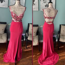 Sherri Hill Pink Size 00 Spaghetti Strap Floor Length Prom Mermaid Dress on Queenly
